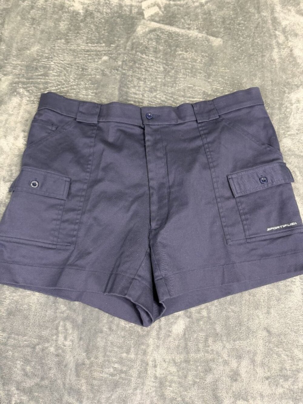 Sportif USA Mens Navy Blue Cargo Shorts Size 42